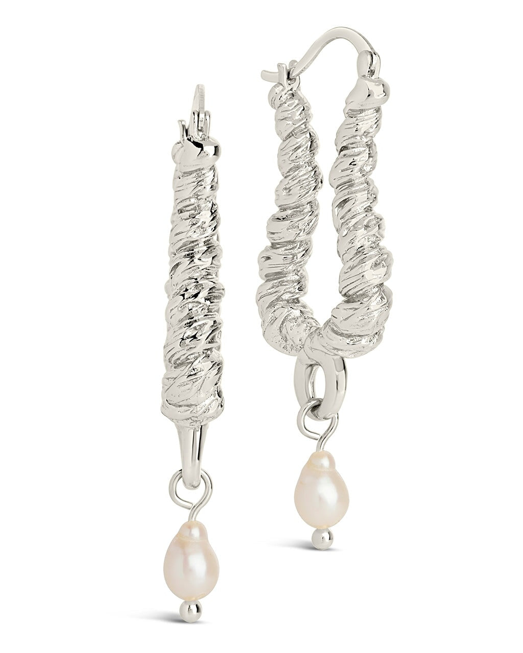 Sylvie Statement Hoops Earring Sterling Forever Silver 