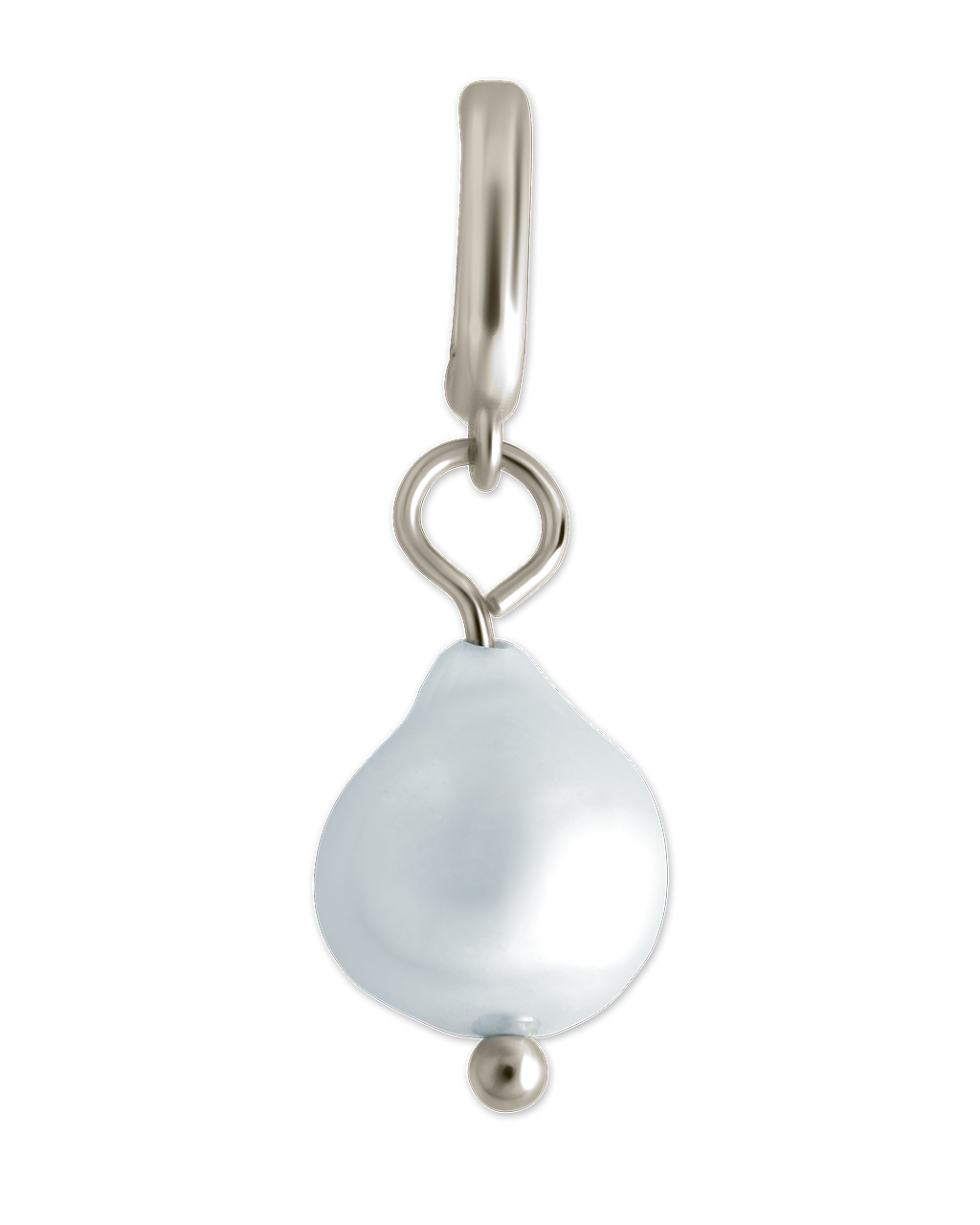 Sterling Silver Baroque Pearl Charm