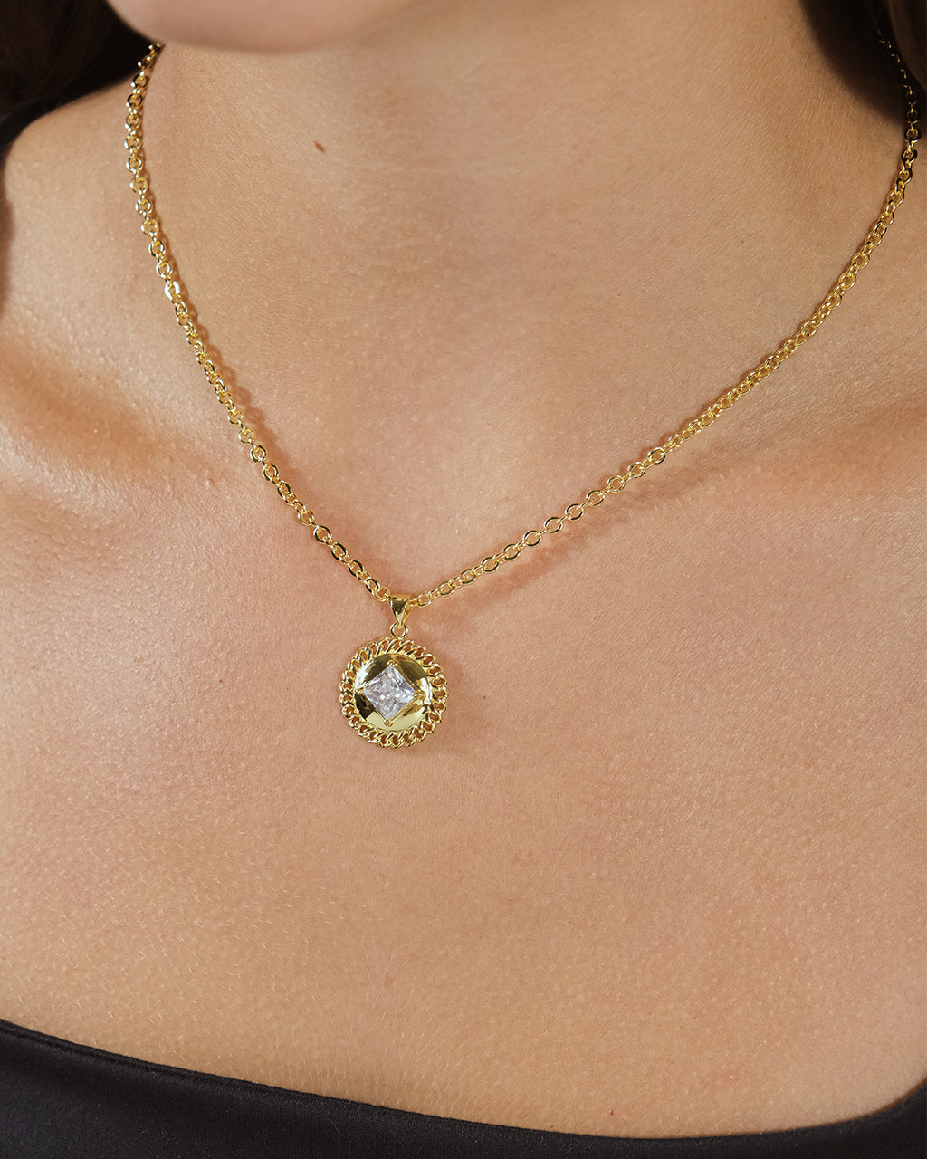 Jaliyah CZ Statement Pendant Necklace