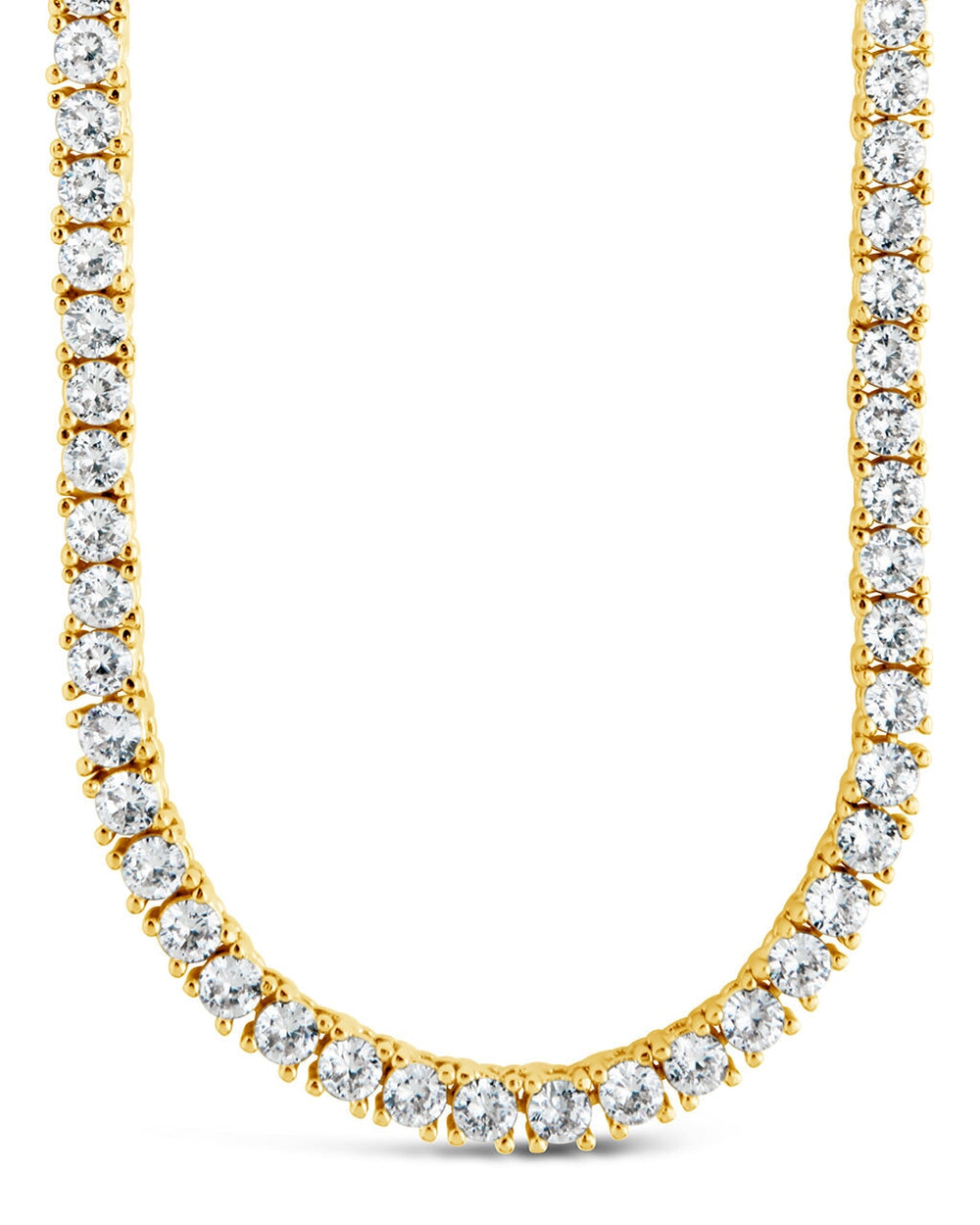 Cecil CZ Tennis Necklace Necklace Sterling Forever Gold