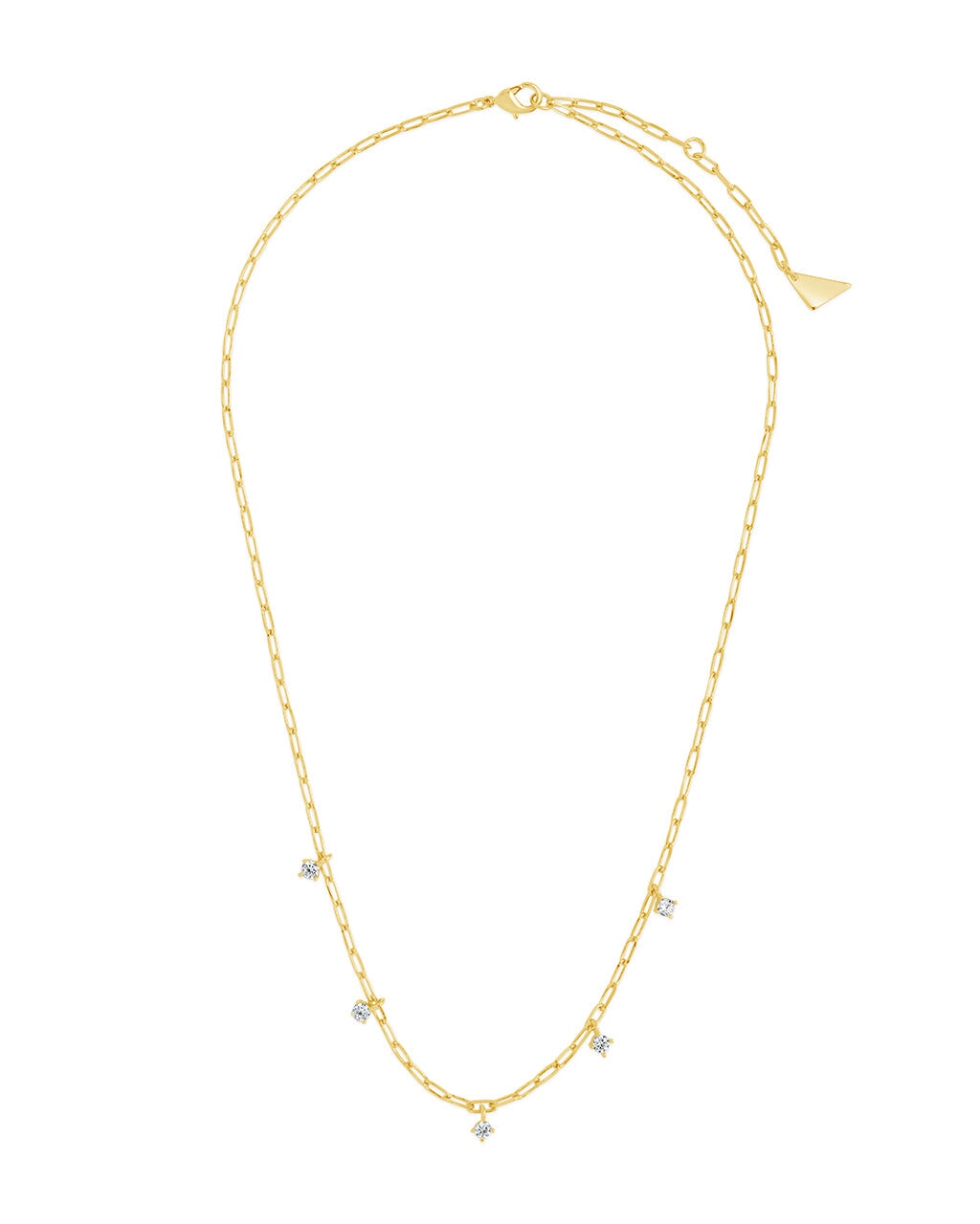 Iskra CZ Charm Necklace Necklace Sterling Forever