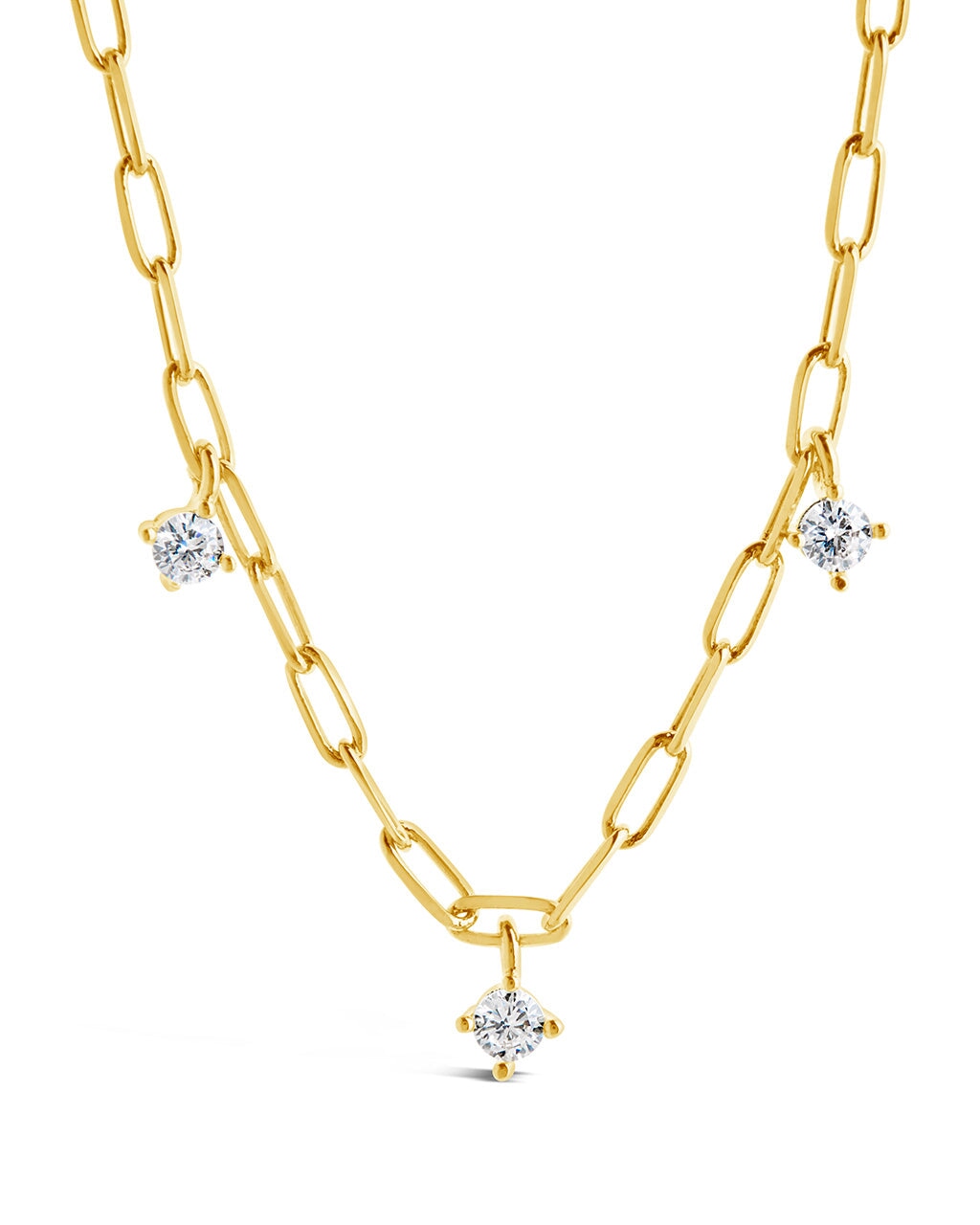 Iskra CZ Charm Necklace Necklace Sterling Forever