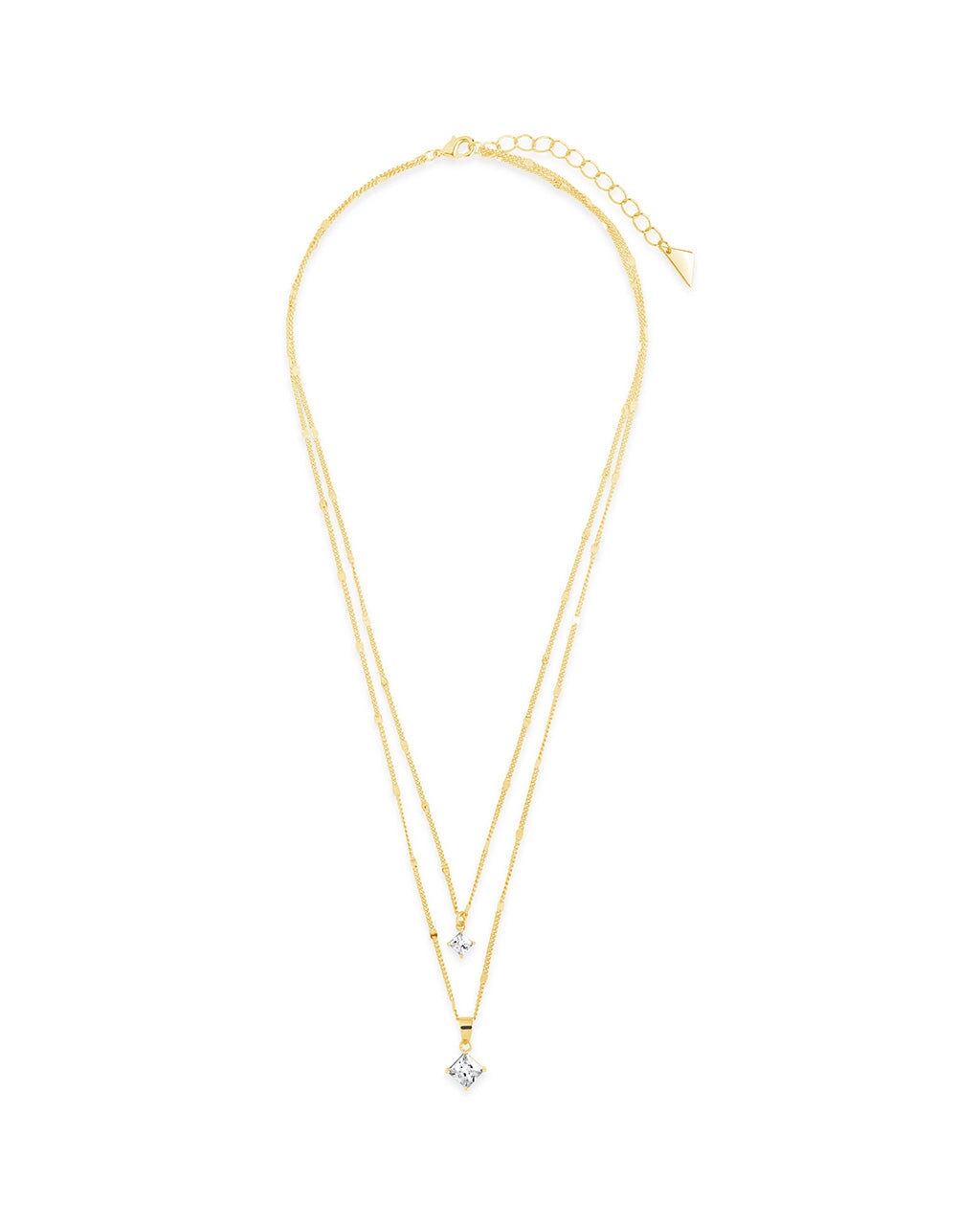 Shay CZ Layered Chain Necklace Necklace Sterling Forever