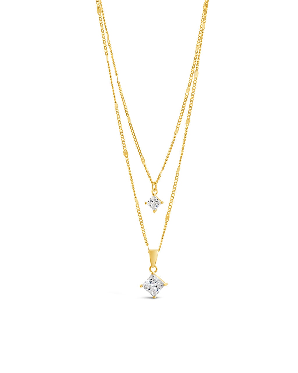 Shay CZ Layered Chain Necklace Necklace Sterling Forever