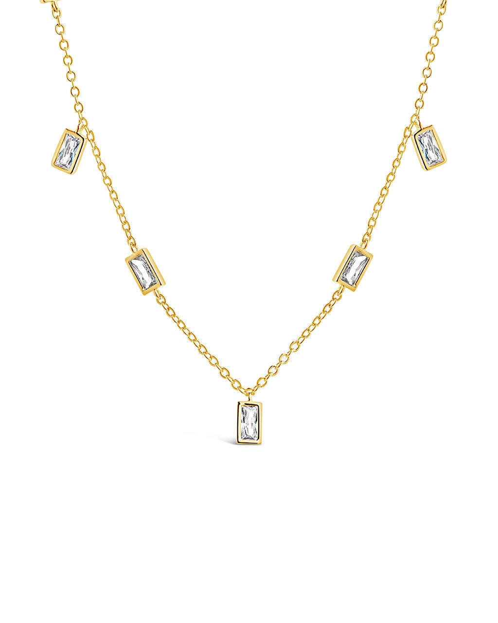 Tori Bezel Necklace Necklace Sterling Forever Gold