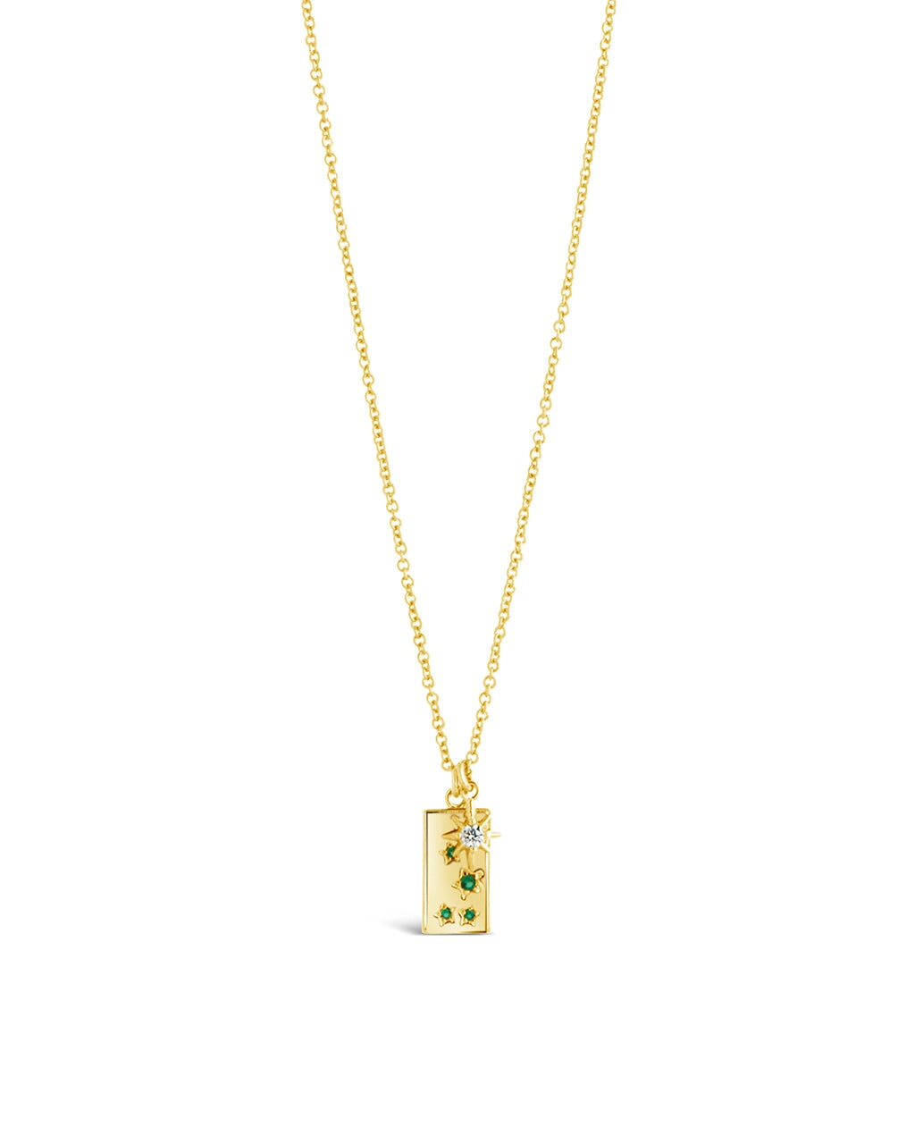 Burst & Tag Charm Necklace Necklace Sterling Forever