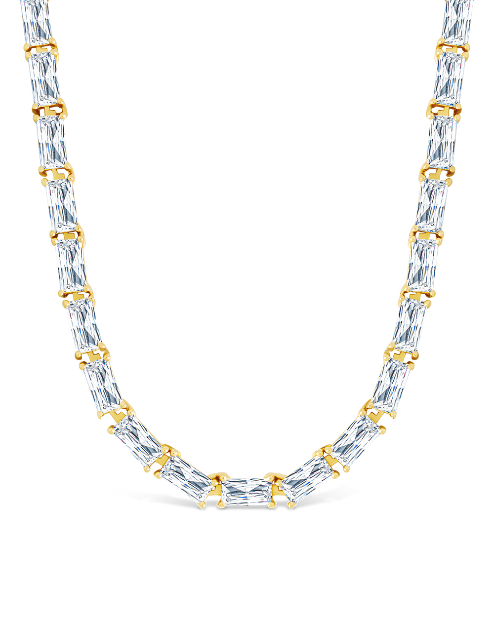 Blanche Adjustable CZ Tennis Necklace