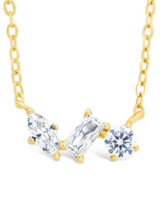 Sterling Silver Trio Cut Pendant