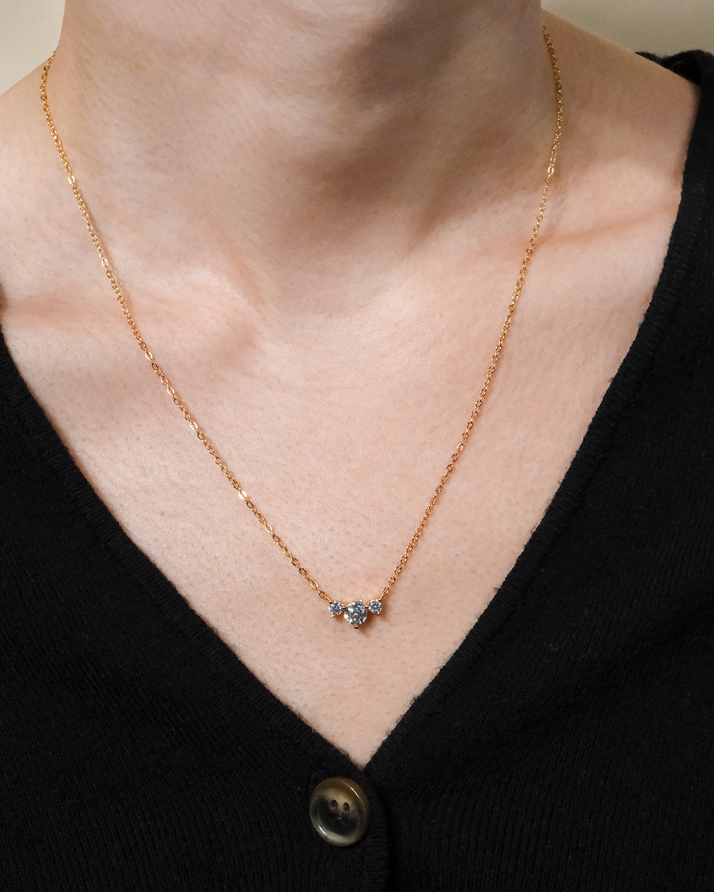 Sterling Silver Robin CZ Necklace