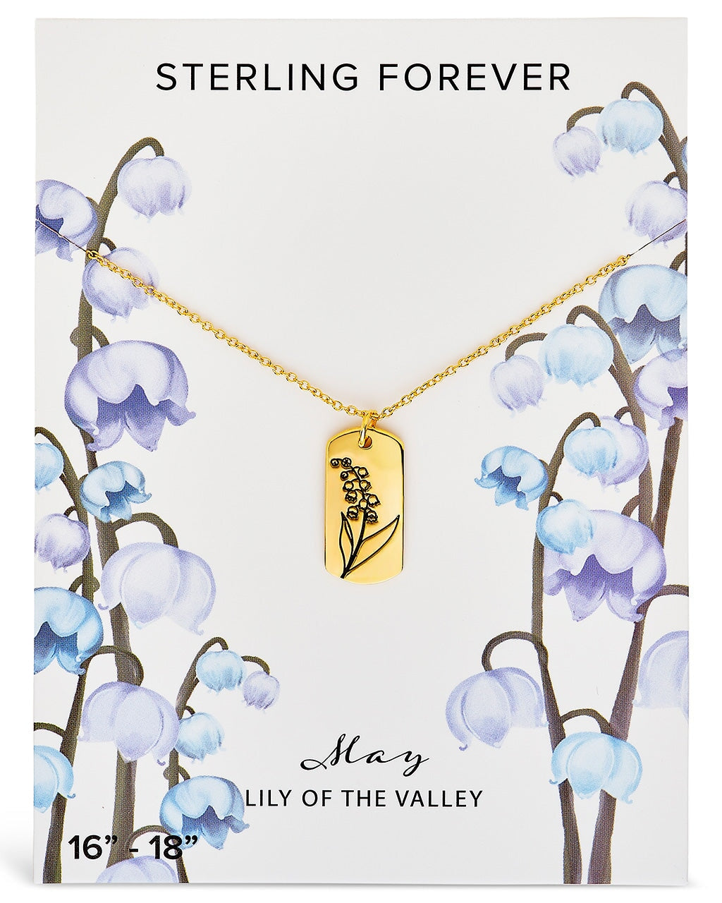 Birth Flower Pendant Necklace Sterling Forever