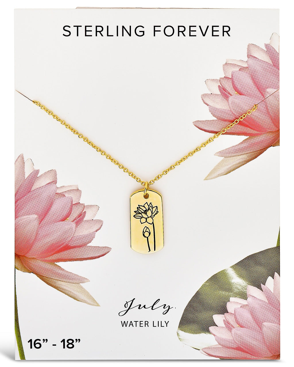 Birth Flower Pendant Necklace Sterling Forever