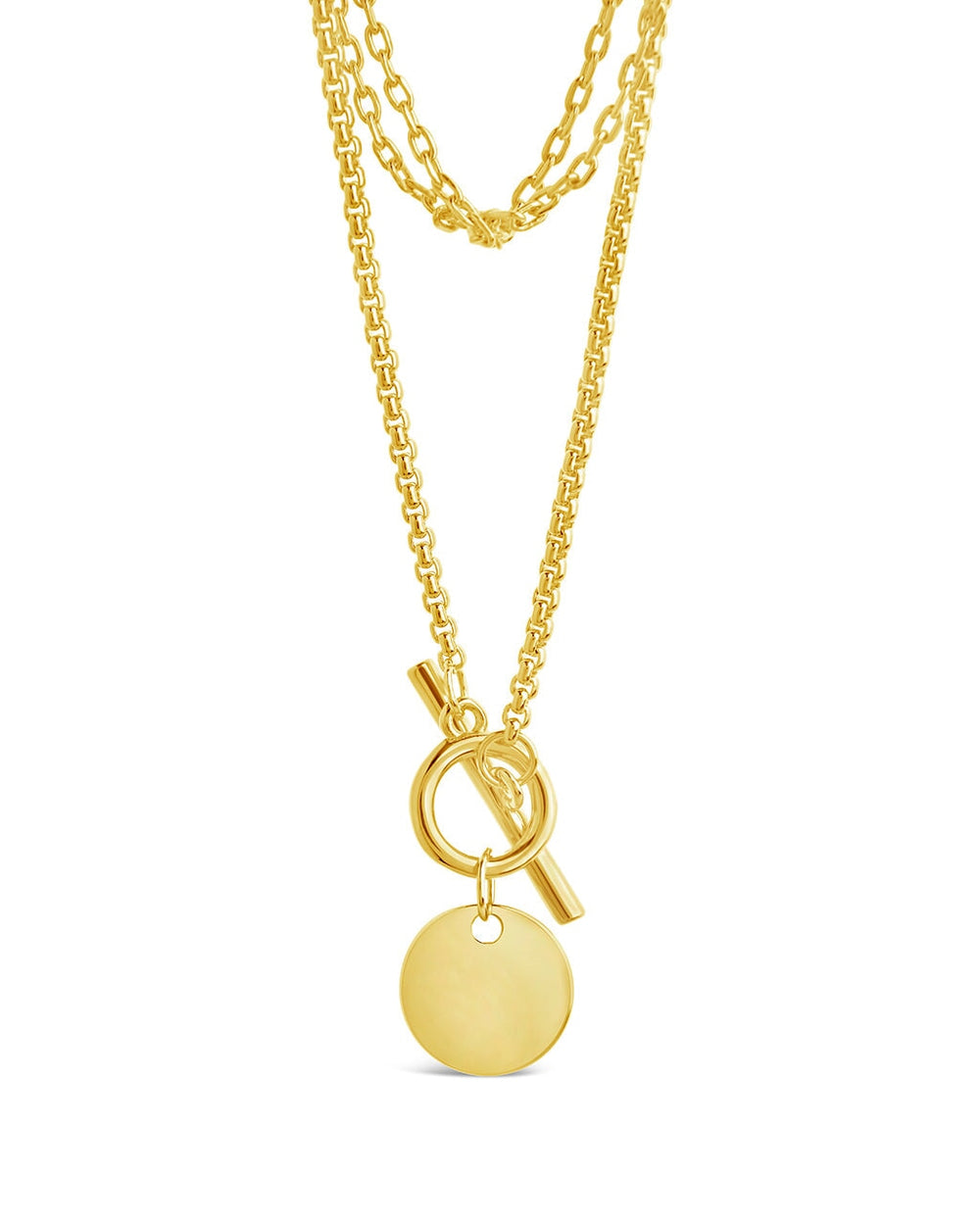 Larisa Layered Chain Necklace Necklace Sterling Forever Gold