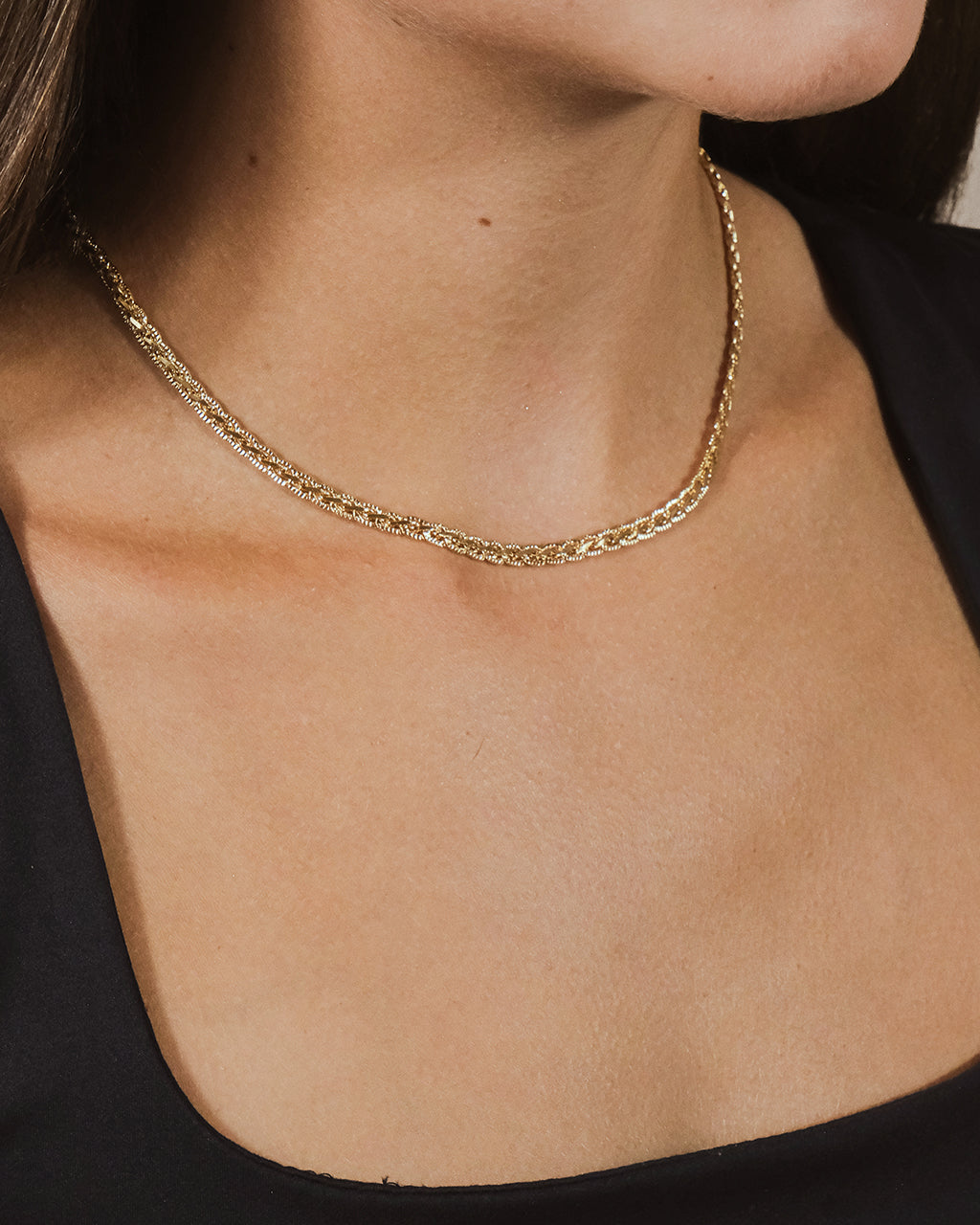 Larissa Flat Chain Link Necklace