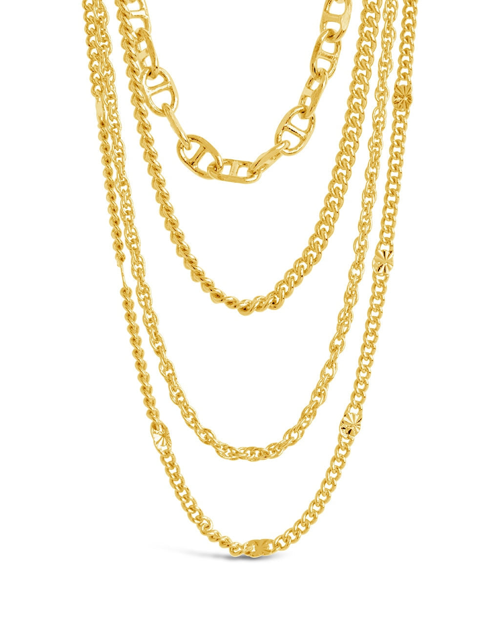 Lulus Gold Necklace - Layered Necklace - Gold Layered Necklace