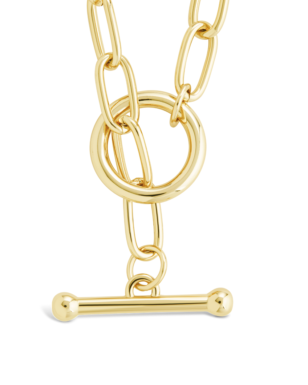 Ledger Paperclip Toggle Necklace