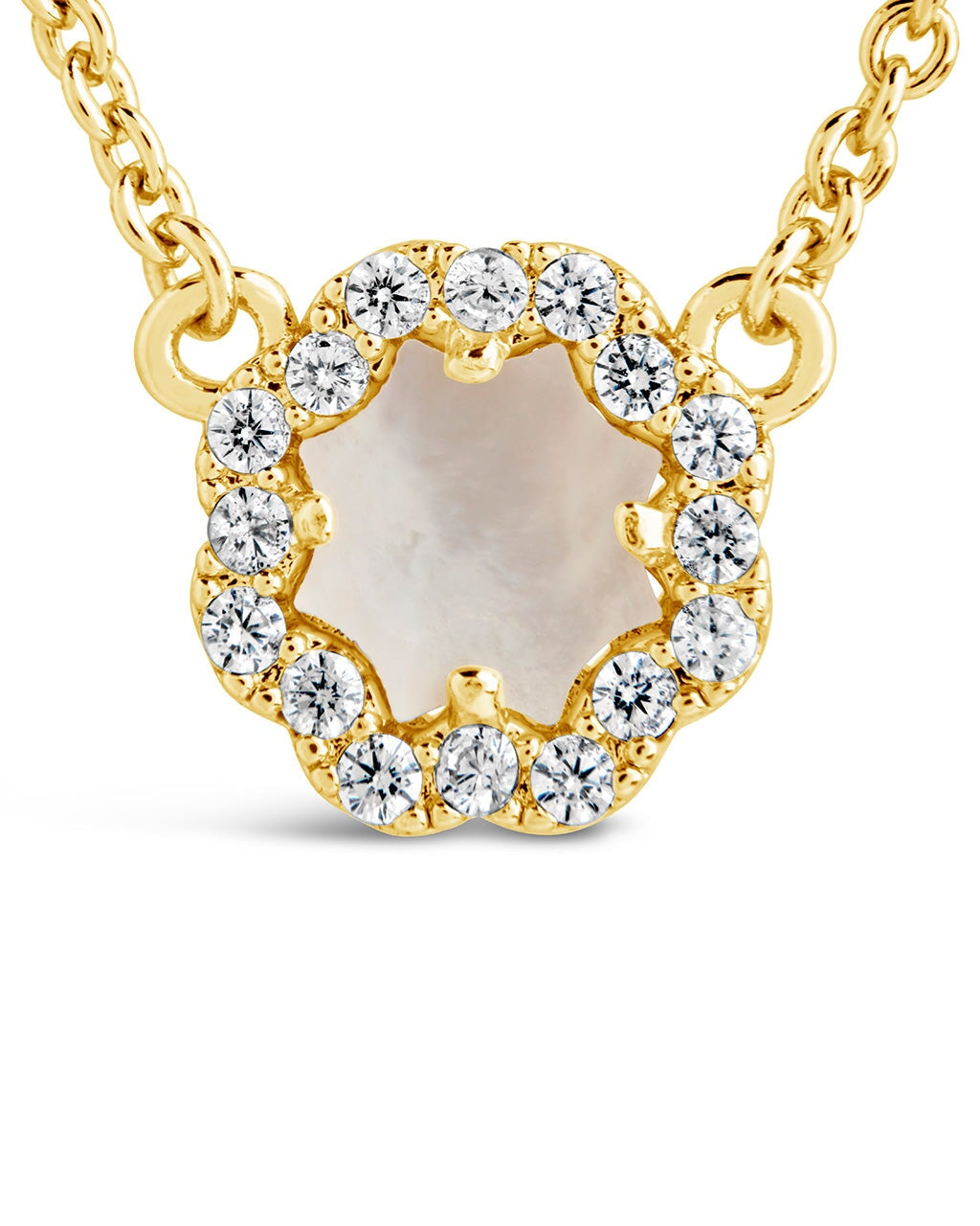Bezel Rose Petal Pendant Necklace Necklace Sterling Forever