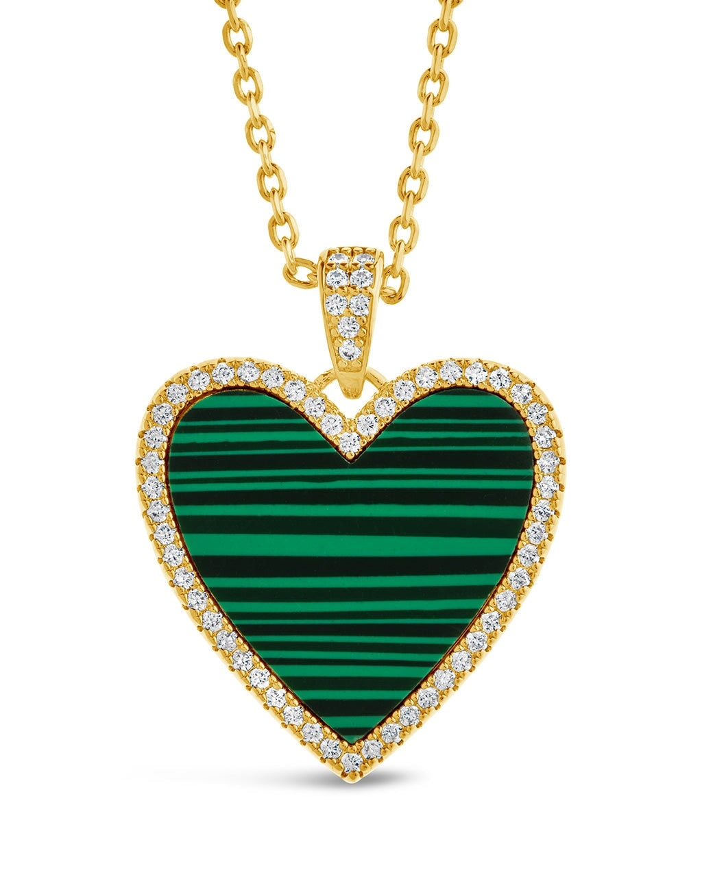 Maeve Heart Pendant Necklace Sterling Forever Gold
