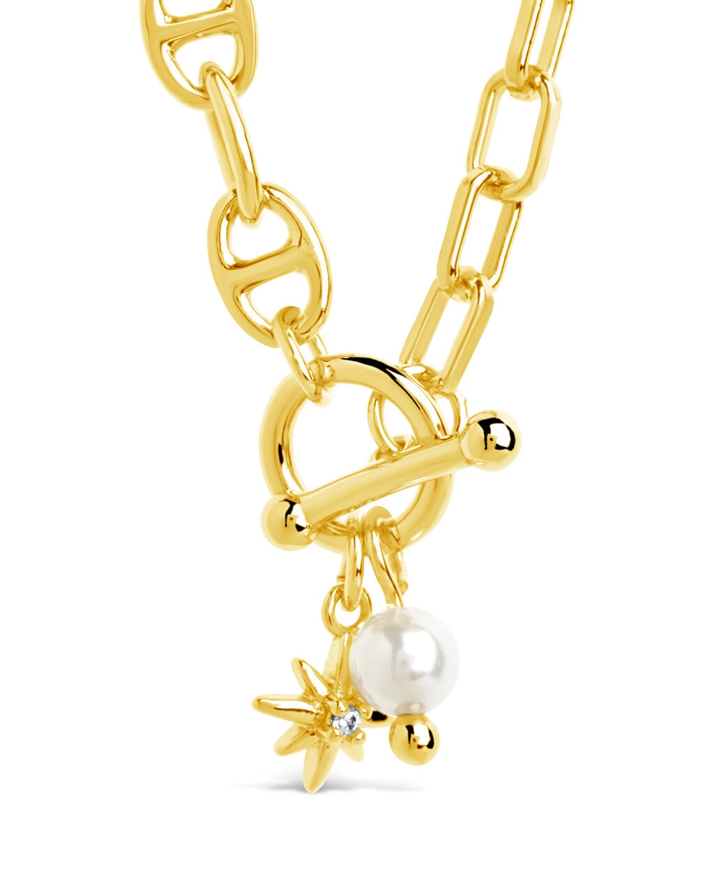 Ava Toggle Necklace Necklace Sterling Forever Gold