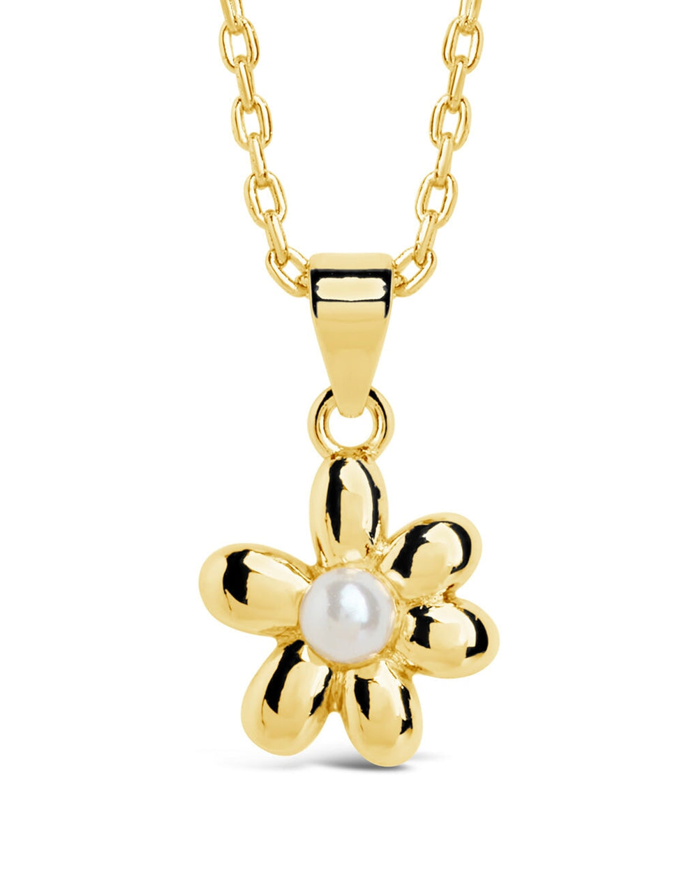 Vallie Pearl Blossom Pendant Necklace Necklace Sterling Forever Gold