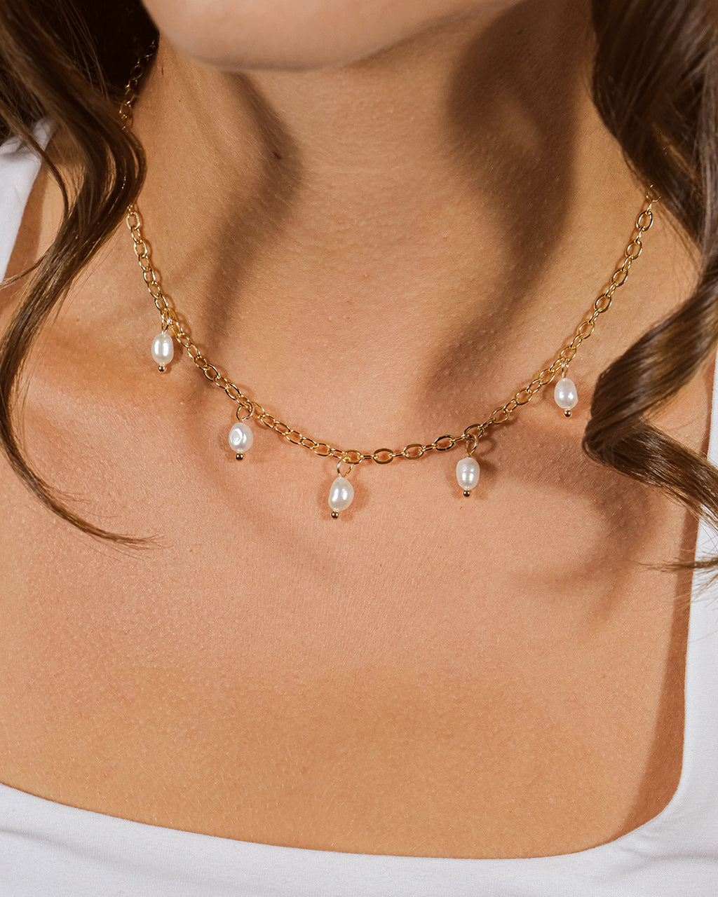 Dottie Pearl Choker Necklace