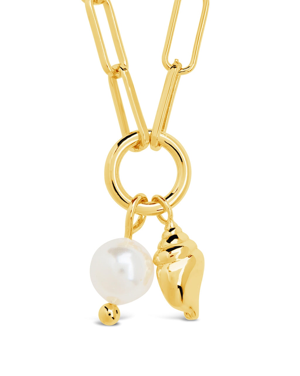 Beverly Pearl & Shell Charm Necklace Necklace Sterling Forever 