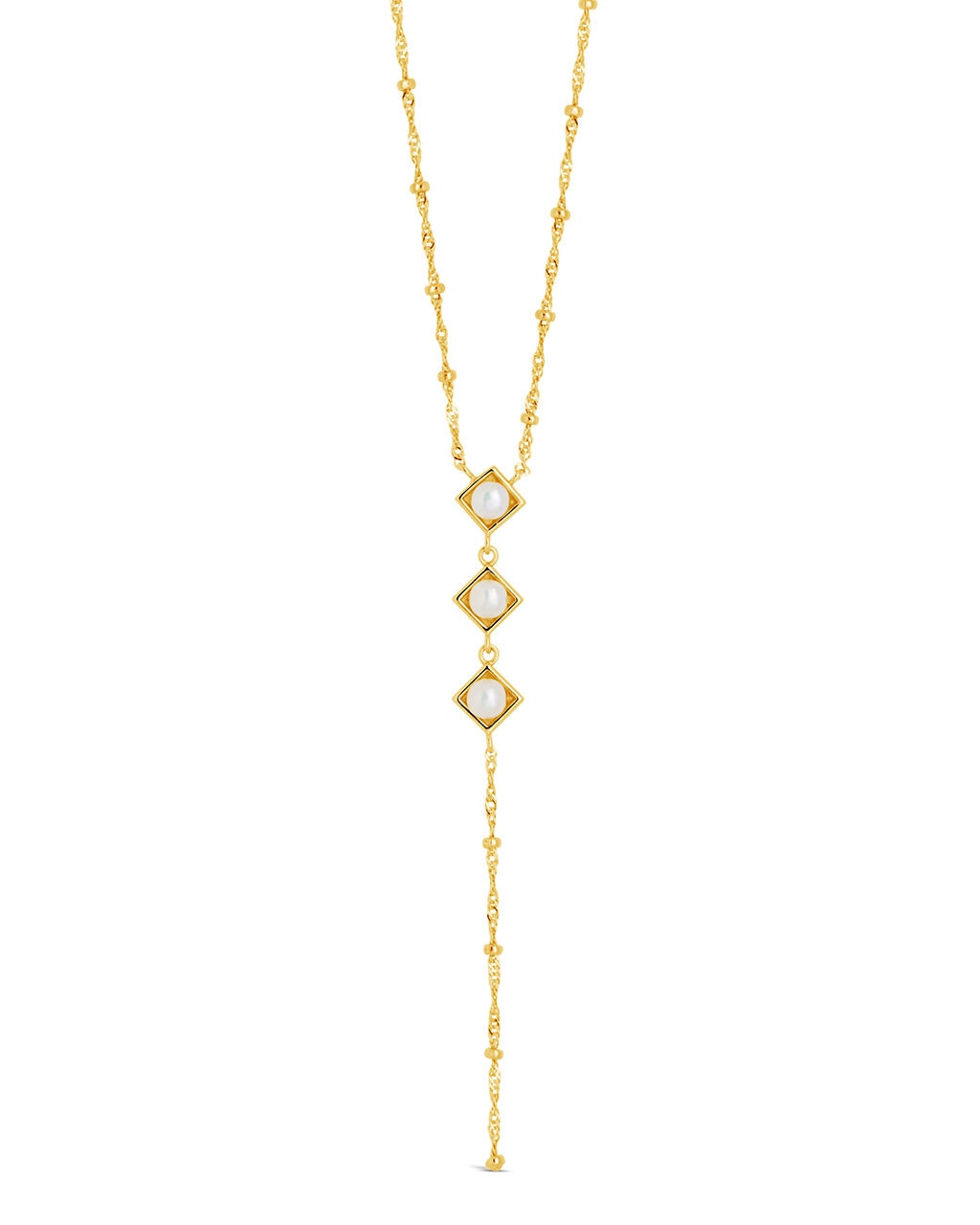 Reine Lariat Necklace Necklace Sterling Forever Gold 