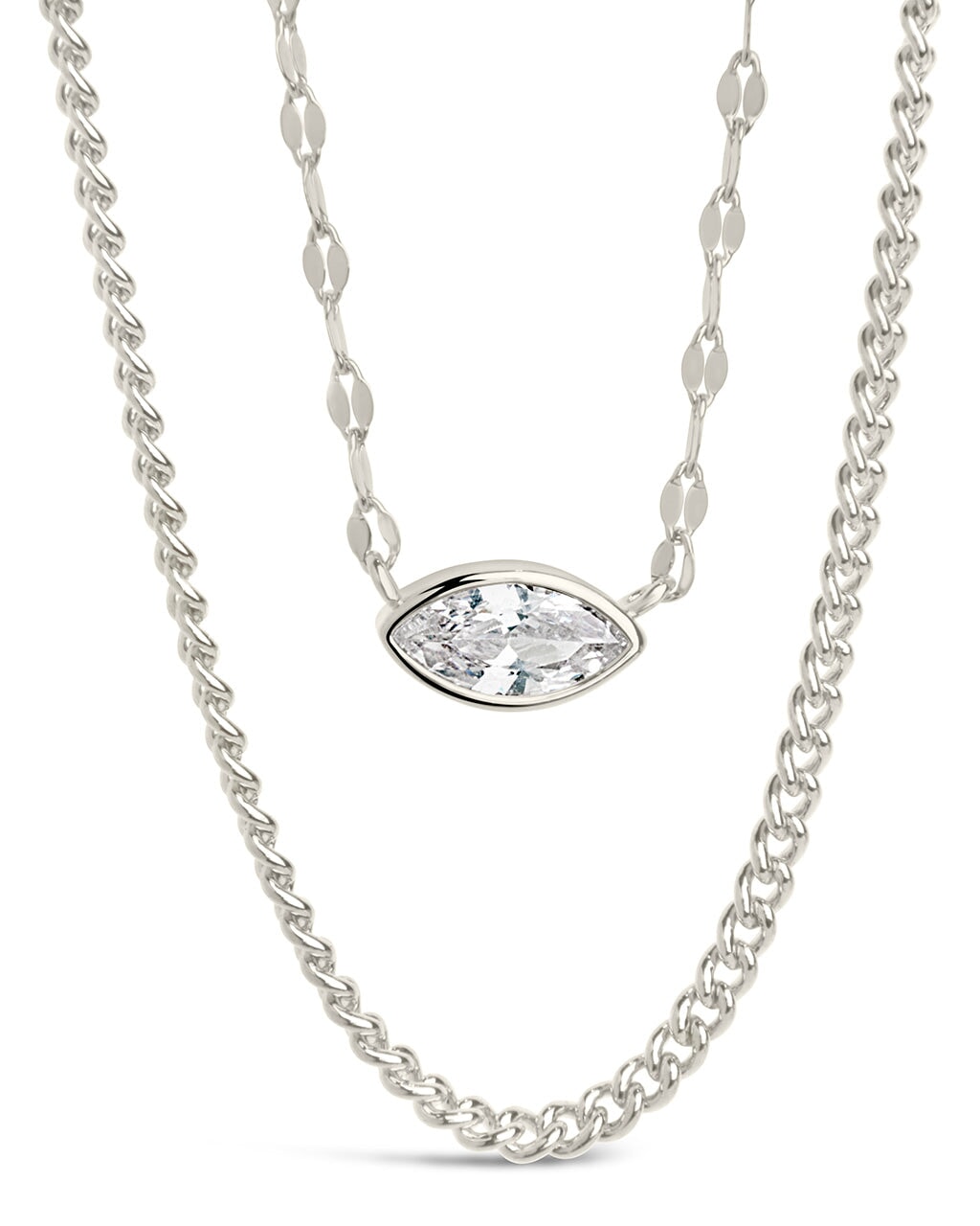 Amelia CZ Layered Necklace Necklace Sterling Forever