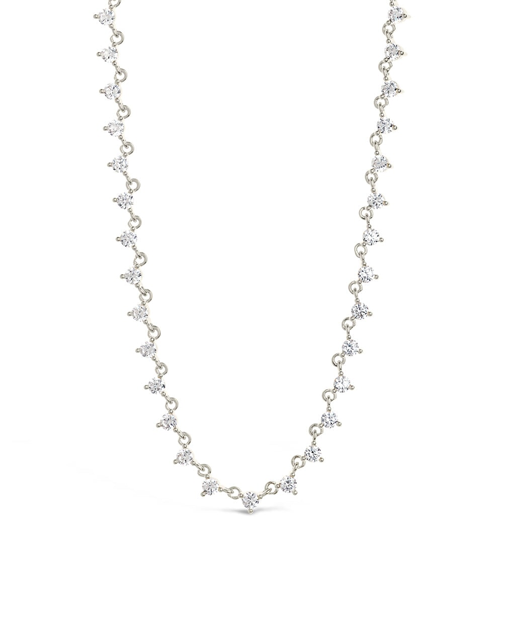 Blaire CZ Tennis Necklace Necklace Sterling Forever Silver