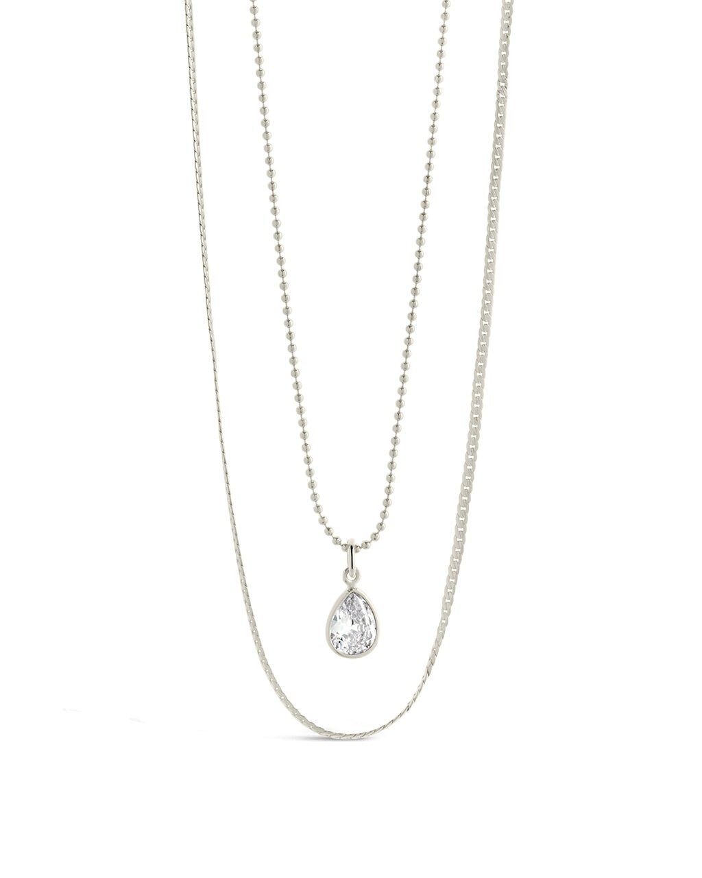 Phoebe CZ Layered Necklace Necklace Sterling Forever Silver