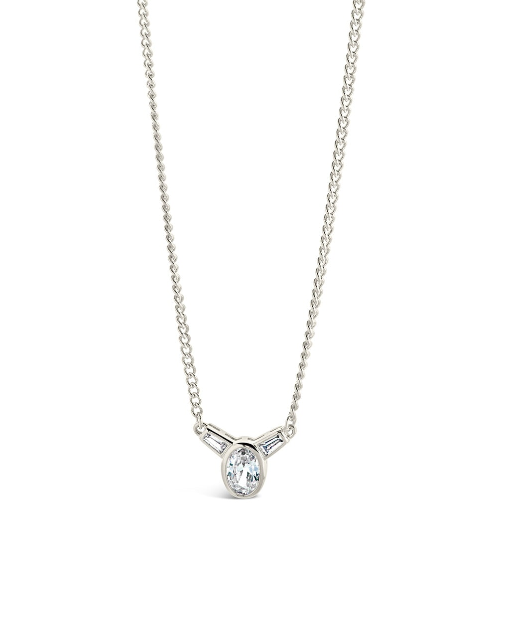 Estelle CZ Pendant Necklace Necklace Sterling Forever Silver