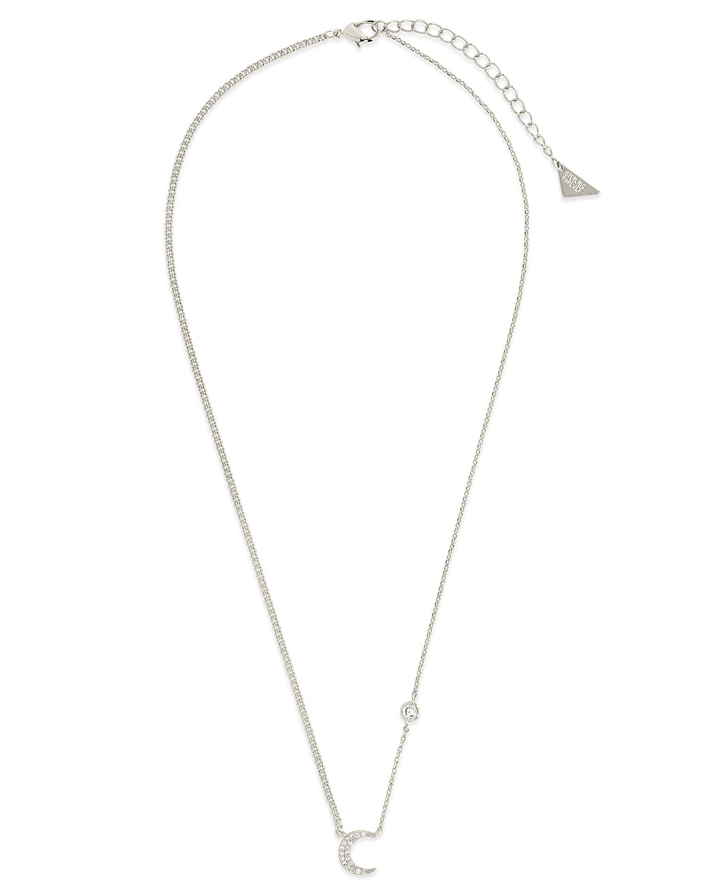Crystal Crescent Moon Necklace Necklace Sterling Forever