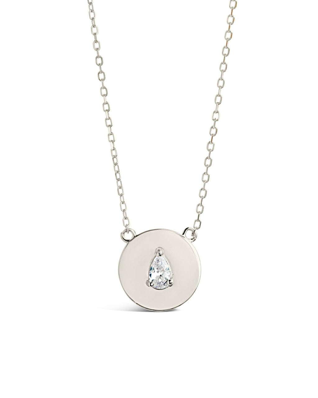 Cassie Circle Pendant Necklace Necklace Sterling Forever Silver