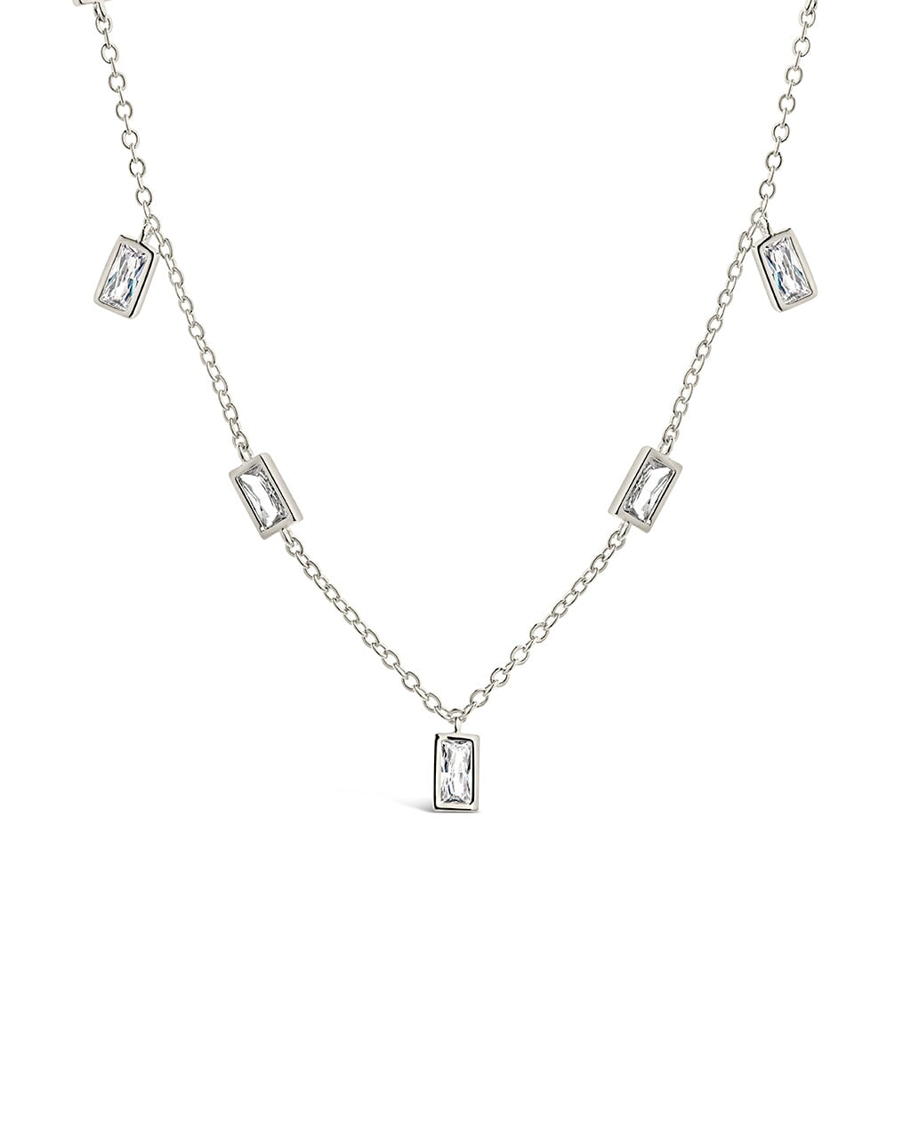 Tori Bezel Necklace Necklace Sterling Forever Silver
