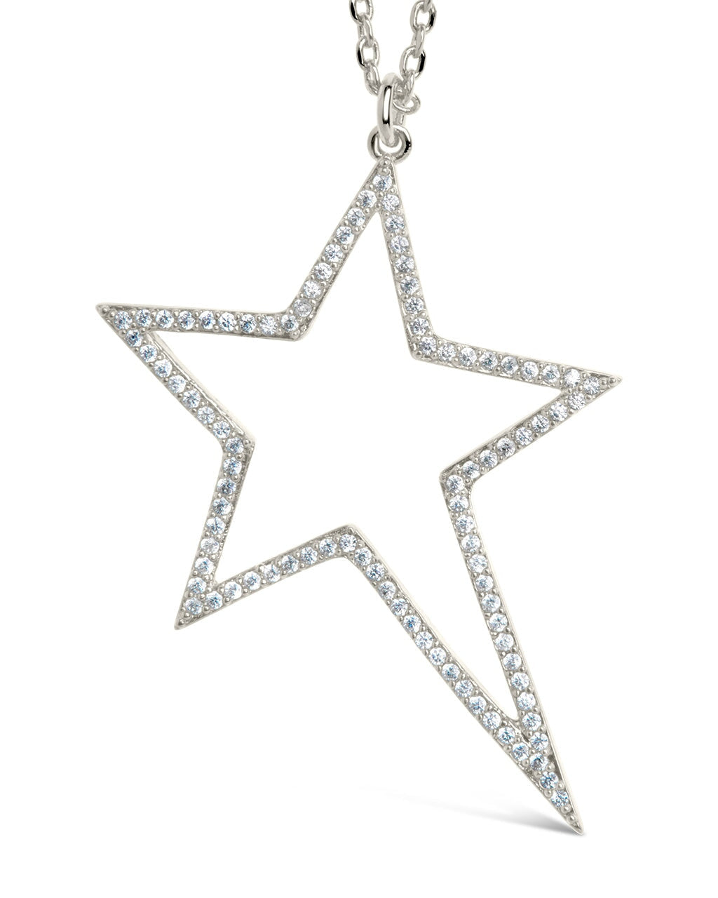 Statement CZ Star Outline Necklace Necklace Sterling Forever