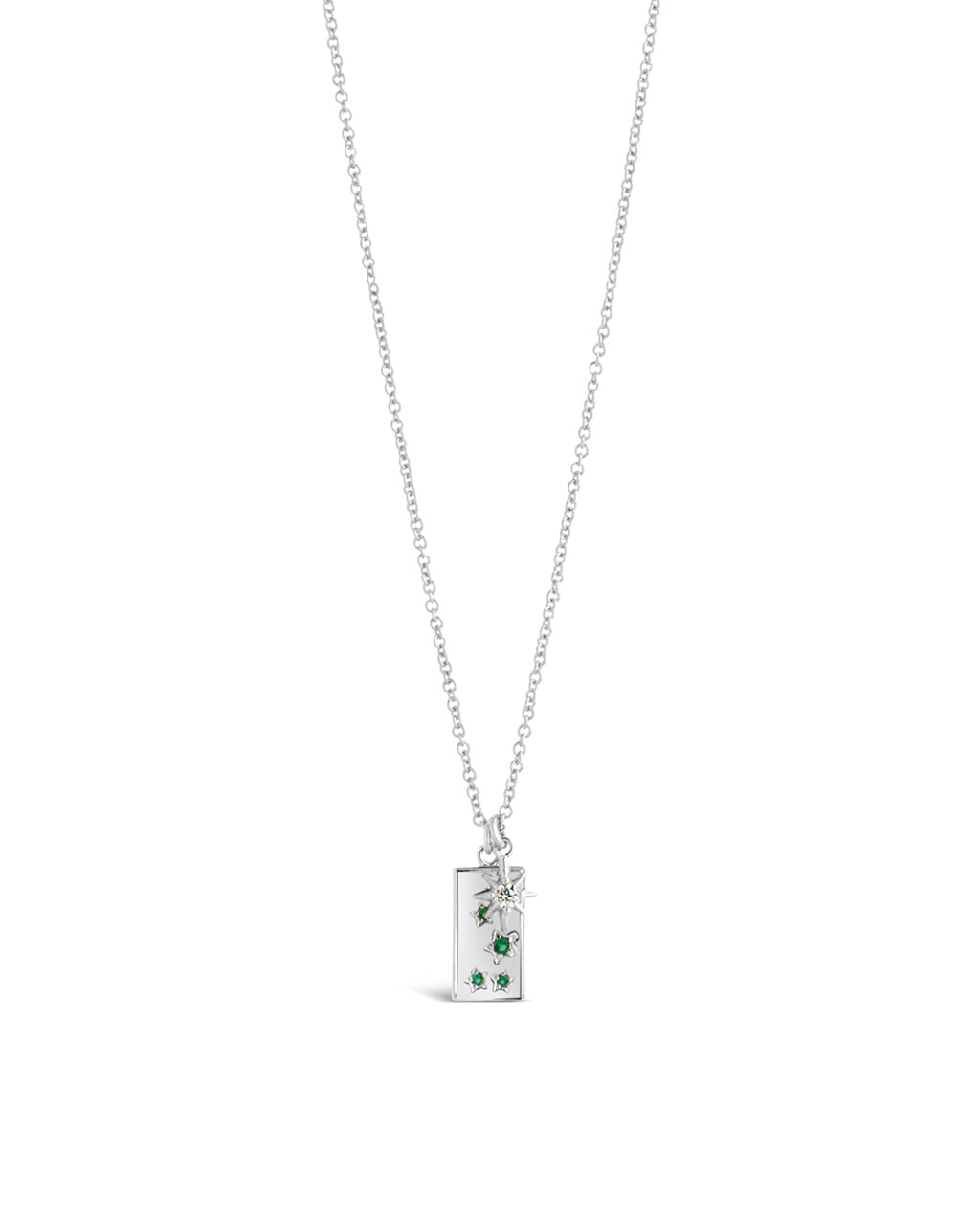 Burst & Tag Charm Necklace Necklace Sterling Forever