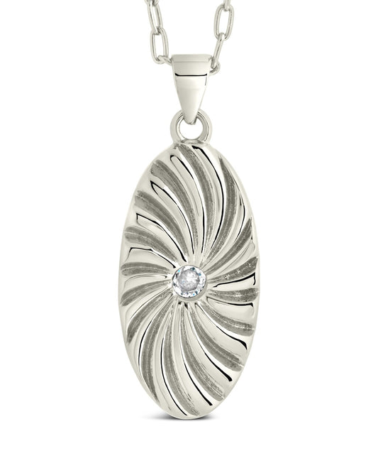 Tarte Normande CZ Pendant Necklace Necklace Sterling Forever Silver