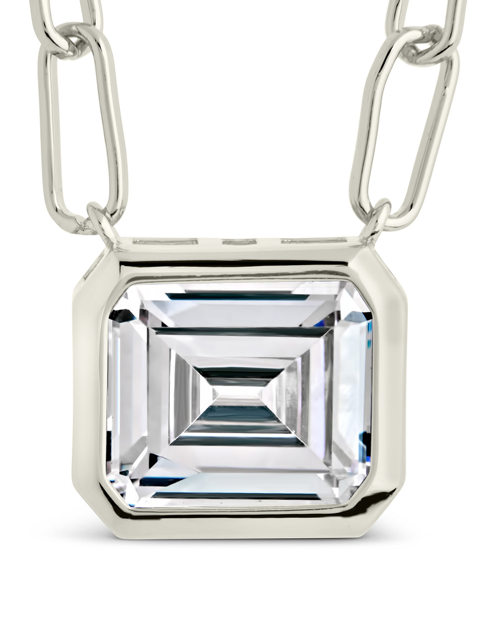 Camille Bezel CZ Statement Necklace