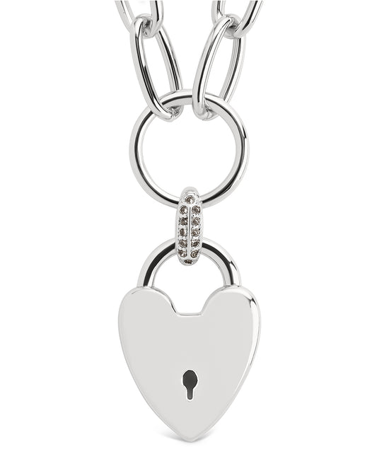 Mirren Heart Padlock Necklace