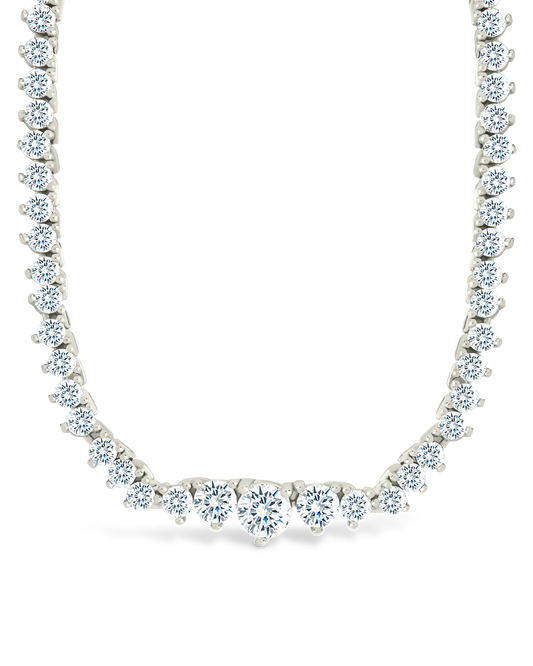Tatum Adjustable CZ Tennis Necklace