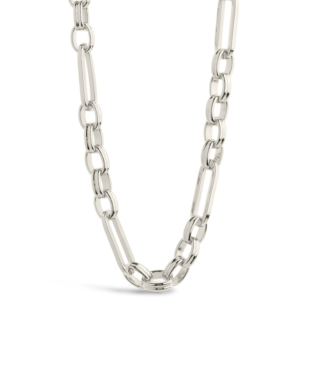 Double Link Oval Chain Necklace Necklace Sterling Forever Silver