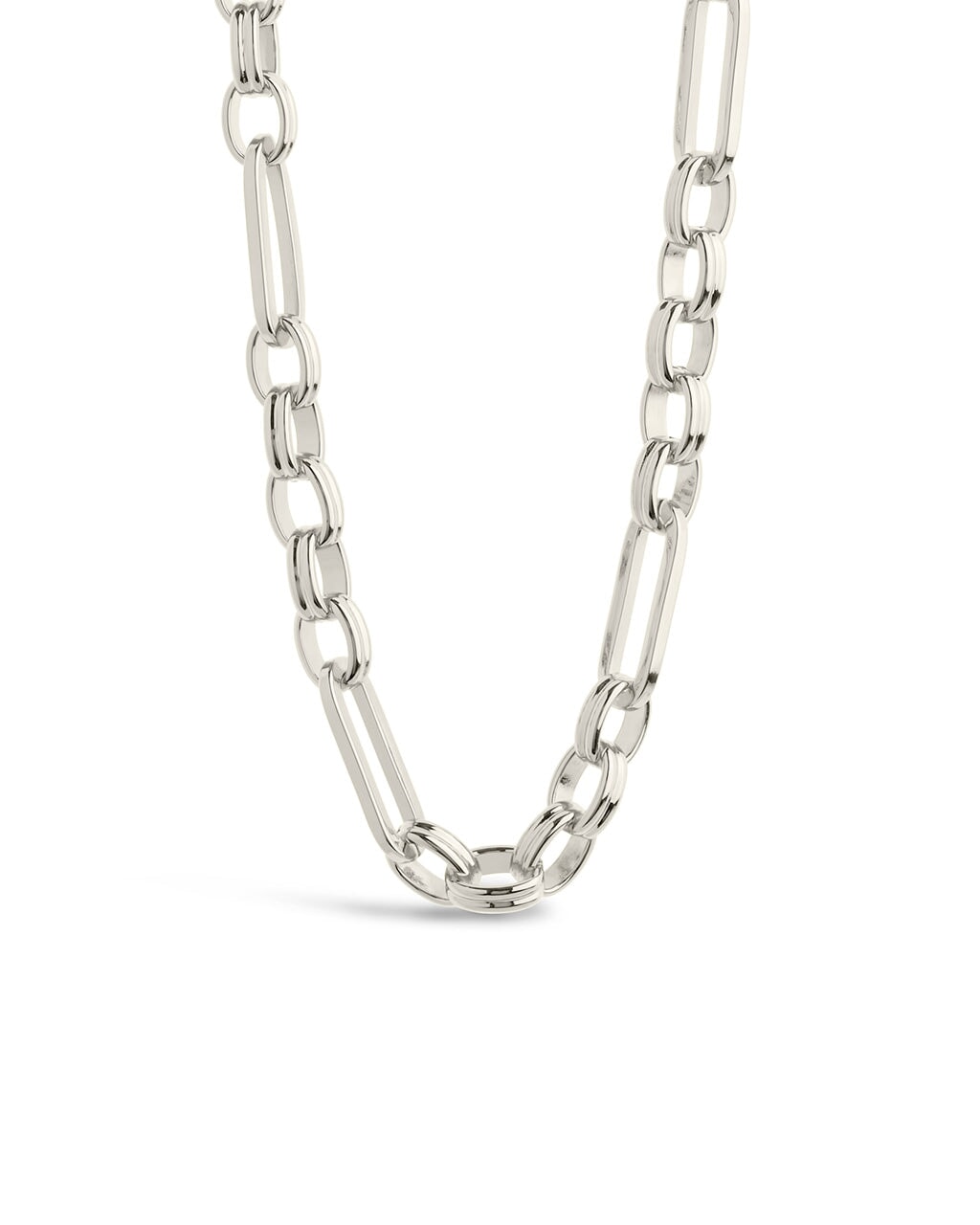 Double Link Oval Chain Necklace Necklace Sterling Forever Silver 