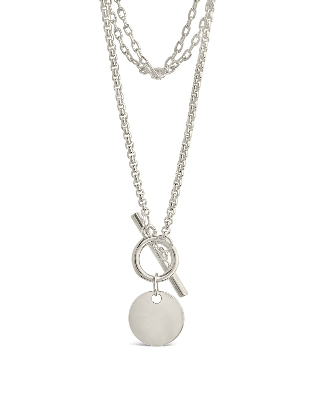 Larisa Layered Chain Necklace Necklace Sterling Forever Silver