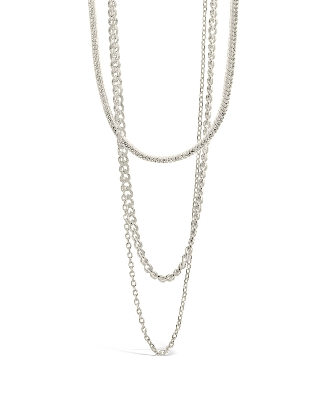 Brenna Layered Chain Necklace Necklace Sterling Forever