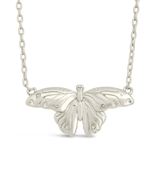 Rowena Butterfly Pendant Necklace Necklace Sterling Forever Silver