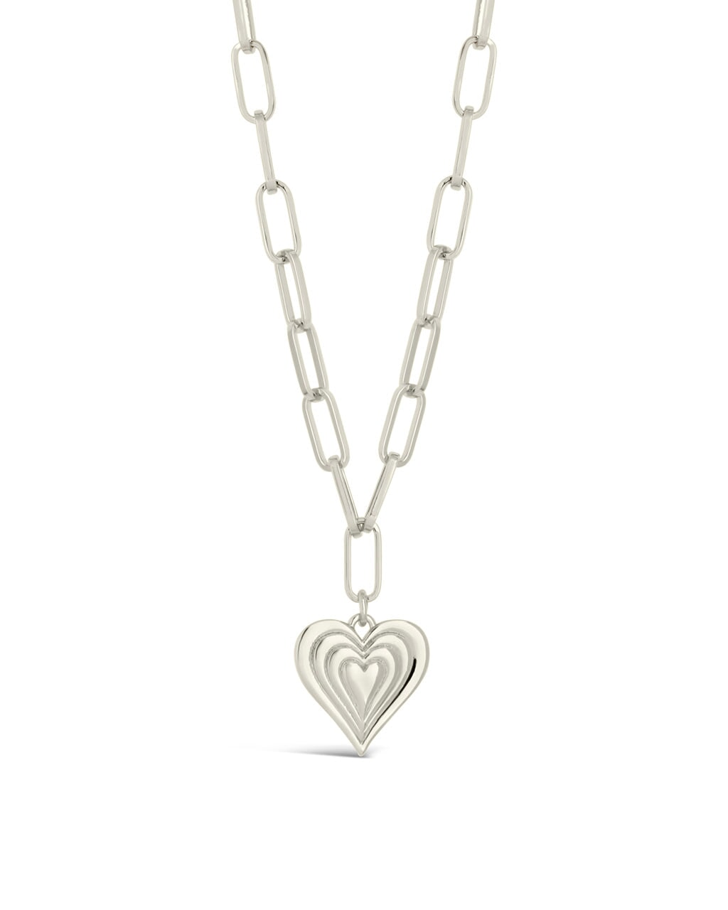 Beating Heart Pendant Necklace Necklace Sterling Forever Silver 