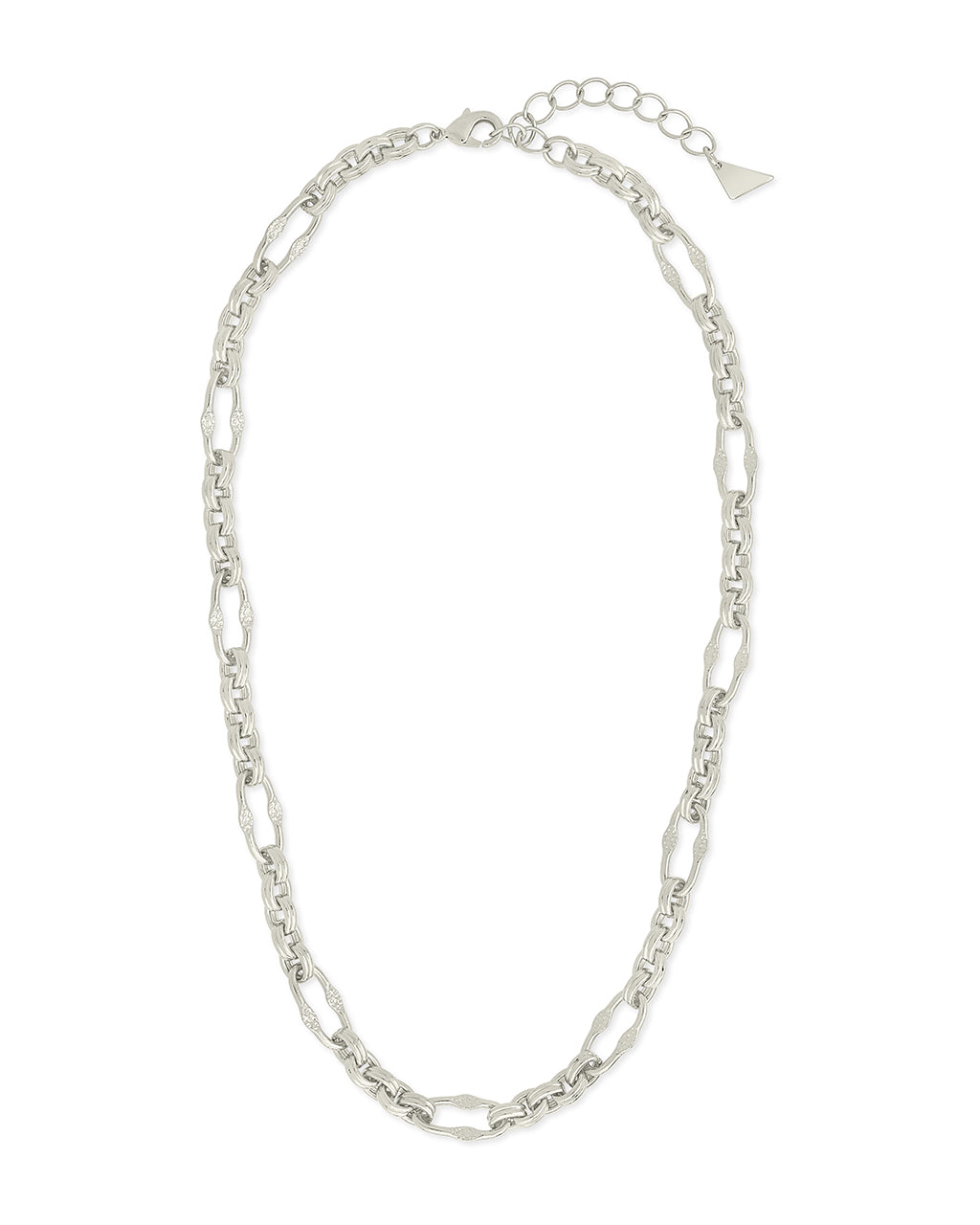 Tegan Textured Long Link Necklace