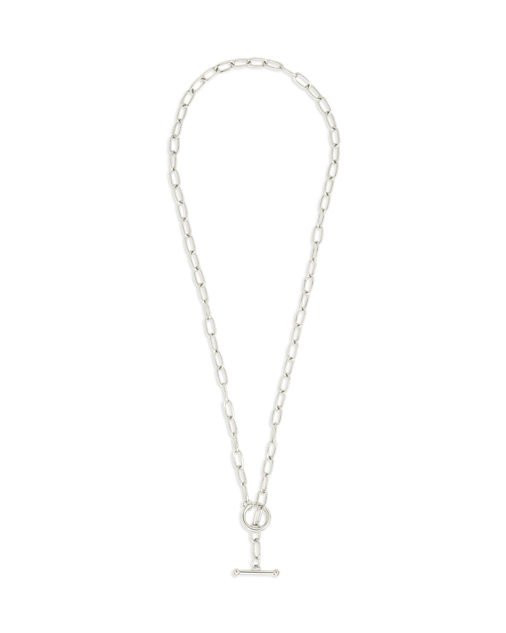 Ledger Paperclip Toggle Necklace