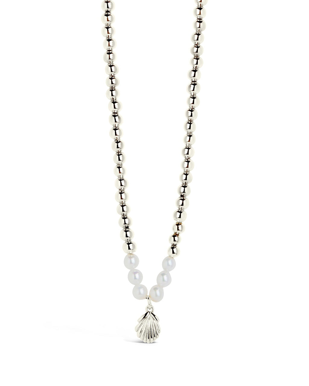★PEARLY MORE★ Mother of Pearl Point Magnet Necklace Gods Pearl Of Wisdom 18K Gold-Plated Infinity Pendant