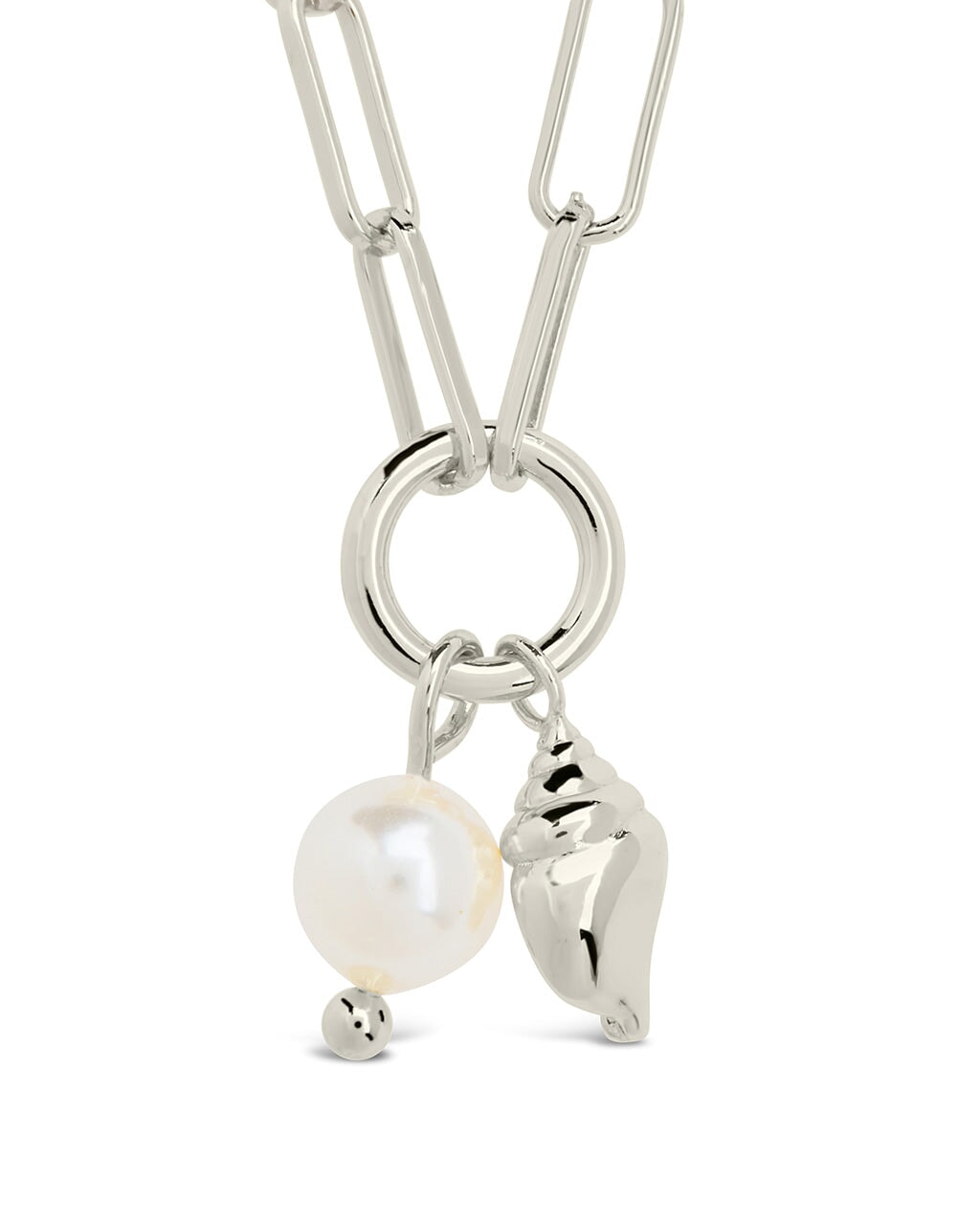 Beverly Pearl & Shell Charm Necklace Necklace Sterling Forever 