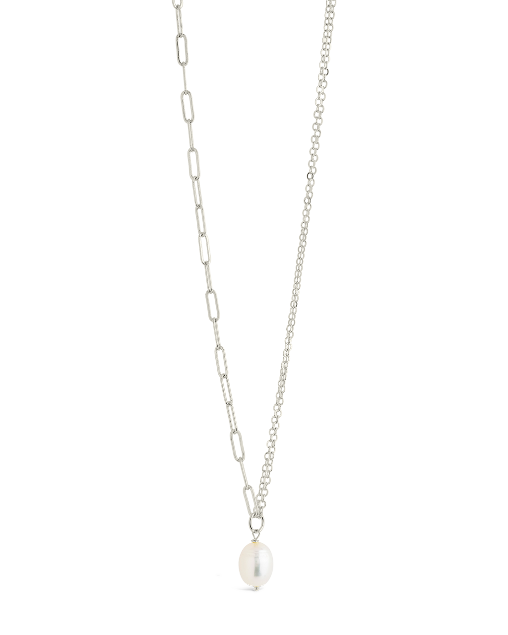 River Pearl Drop Chain Necklace
